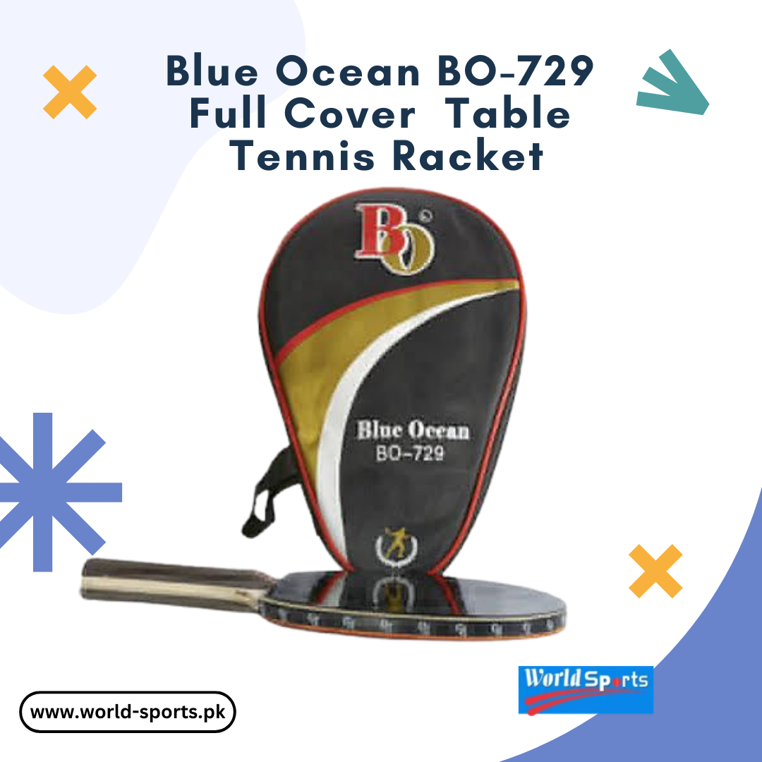 Blue Ocean BO-729 Full Cover Table Tennis Racket - High-Performance Paddle with Protective Case