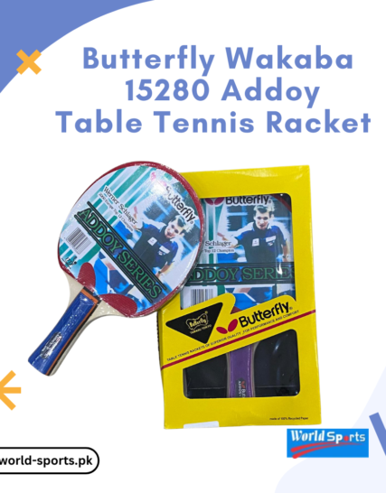 Butterfly Wakaba 15280 Addoy Table Tennis Racket - Premium Paddle for Beginners and Intermediate Players