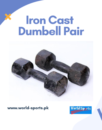 Iron Cast Dumbbell Pair - Durable Dumbbells for Home & Gym Workouts