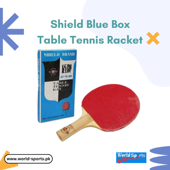 Shield Blue Box Table Tennis Racket - Precision Paddle for All-Level Players