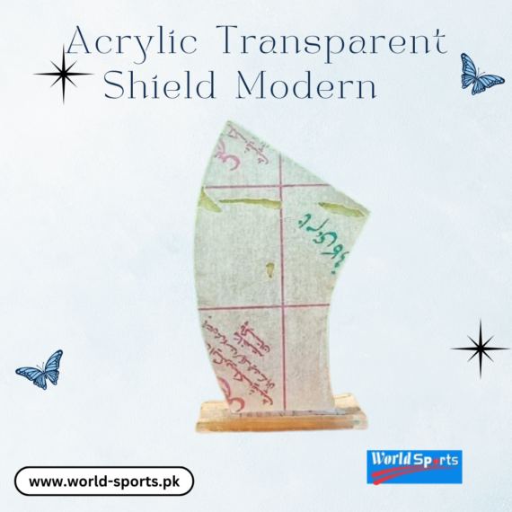 Acrylic Transparent Shield Modern – Sleek & Stylish Clear Shield for Display & Awards