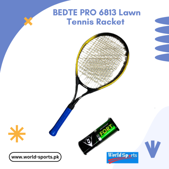 BEDTE PRO 6813 Lawn Tennis Racket – Lightweight, High-Performance Racket for Advanced Players