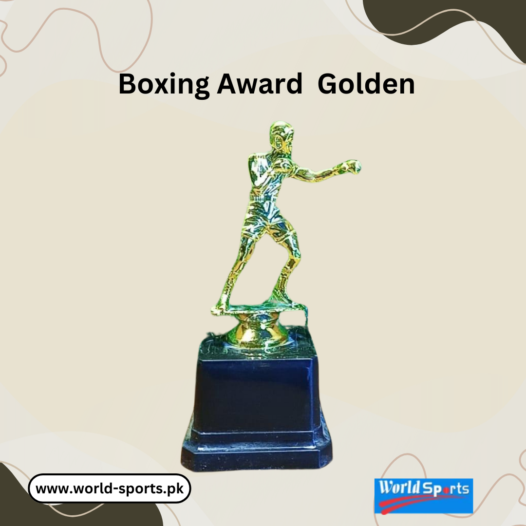 Golden Boxing Award Trophy – Premium Boxing Champion Trophy for Excellence in Boxing