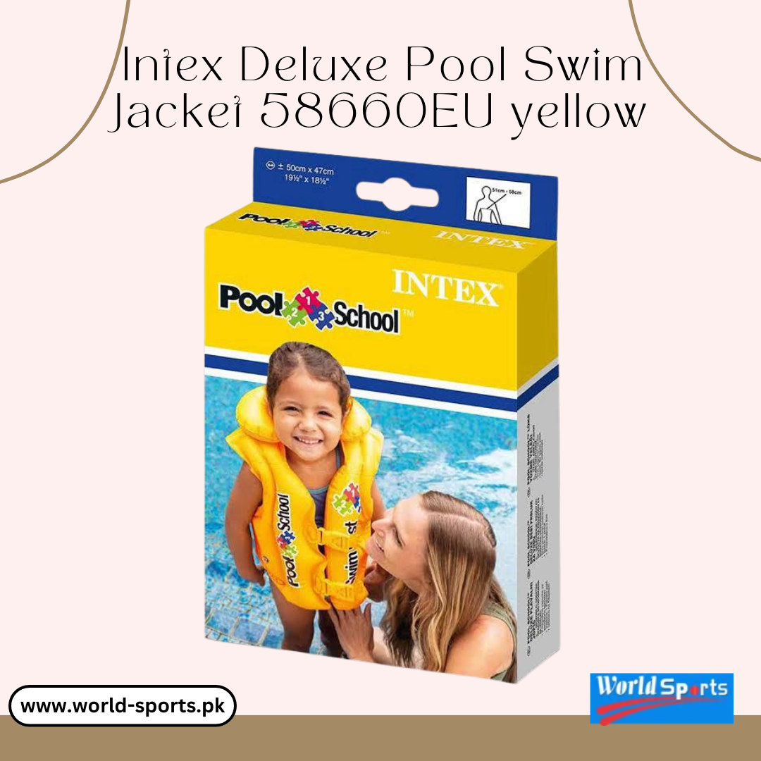 Intex Deluxe Pool Swim Jacket 58660EU – Yellow Safety Vest for Kids