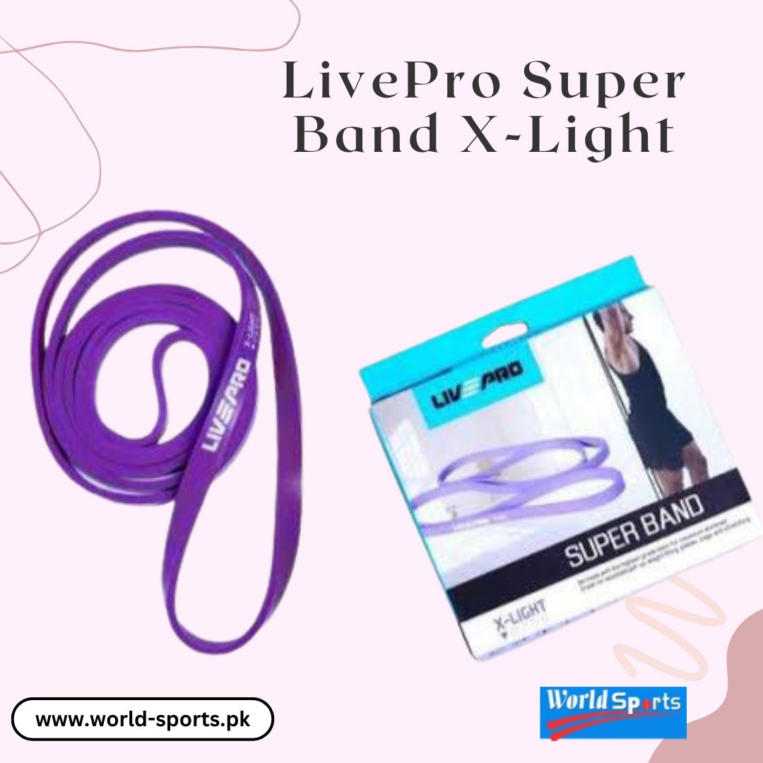 LivePro Super Band - Extra Light Resistance for Mobility, Stretching, and Light Strength Training