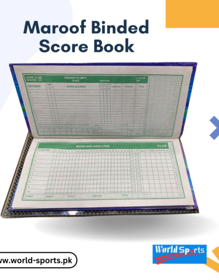 Maroof Binded Score Book | Premium Cricket Scoring Book for Professional & Amateur Scorers