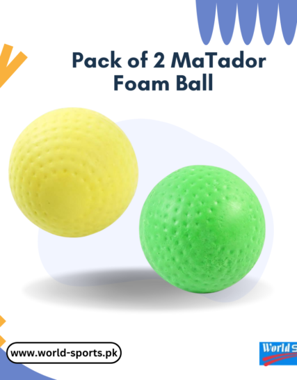 Pack of 2 MaTador Foam Balls – Soft & Durable Balls for Safe Cricket Practice