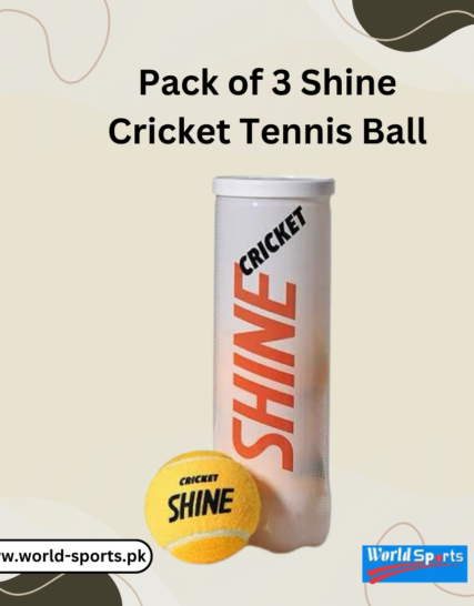 Pack of 3 Shine Cricket Tennis Balls – Durable & High-Quality Balls for Cricket Practice