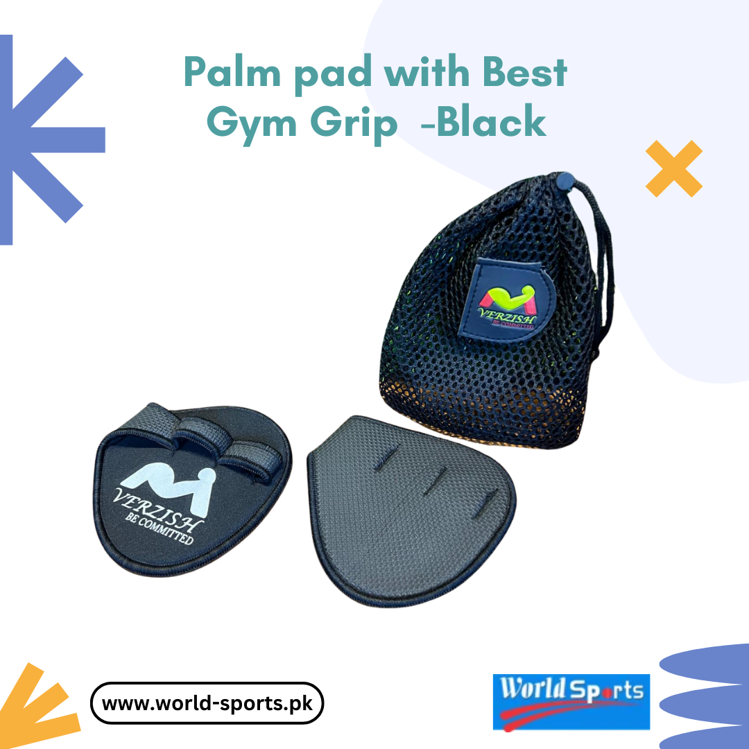 Palm Pad with Best Gym Grip - Black | Superior Hand & Wrist Protection