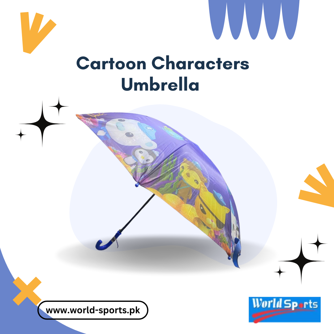 Cartoon Characters Umbrella - Vibrant and Fun Umbrella Featuring Beloved Cartoon Designs for Kids