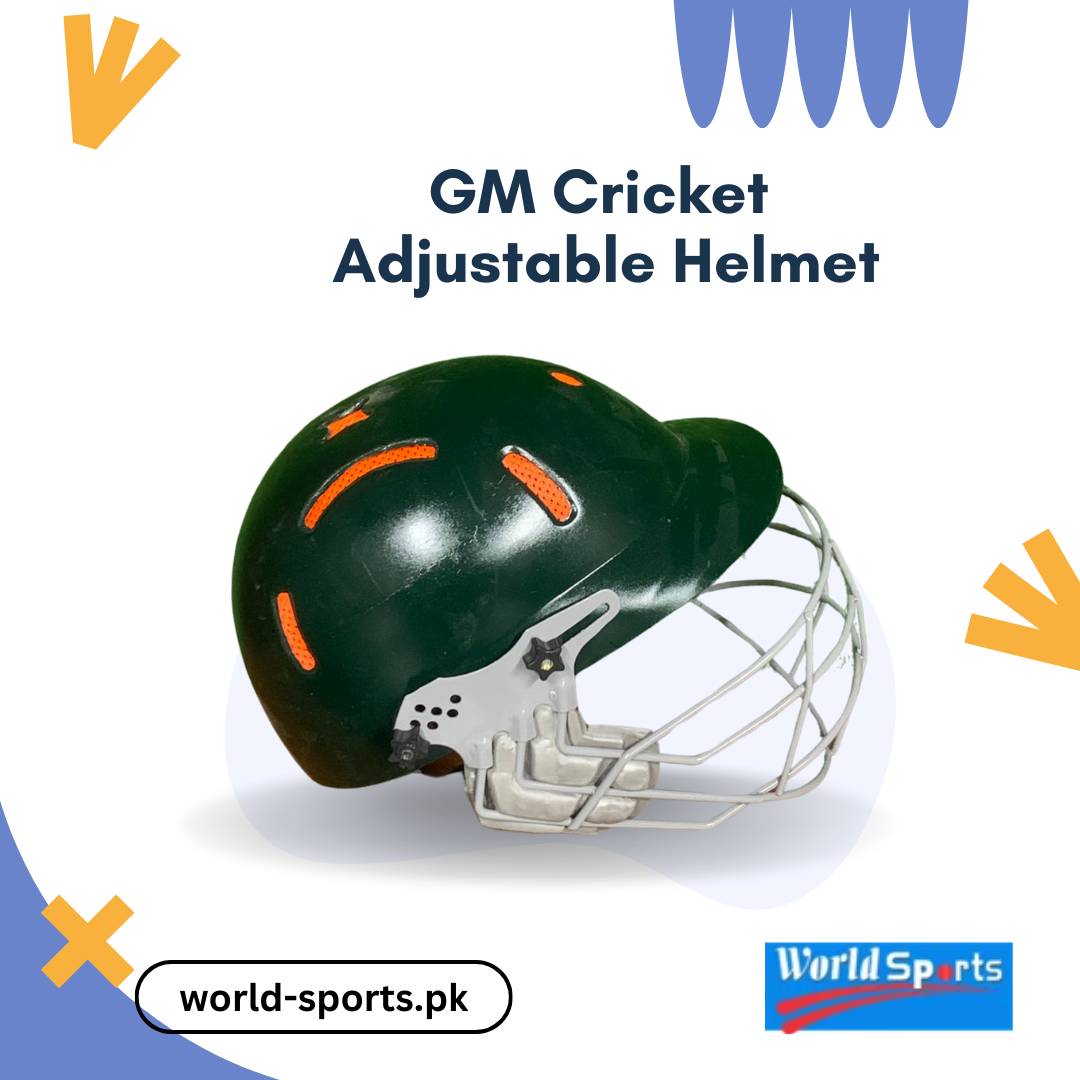 GM Cricket Adjustable Helmet – Advanced Safety Gear for Cricket Players with Custom Fit