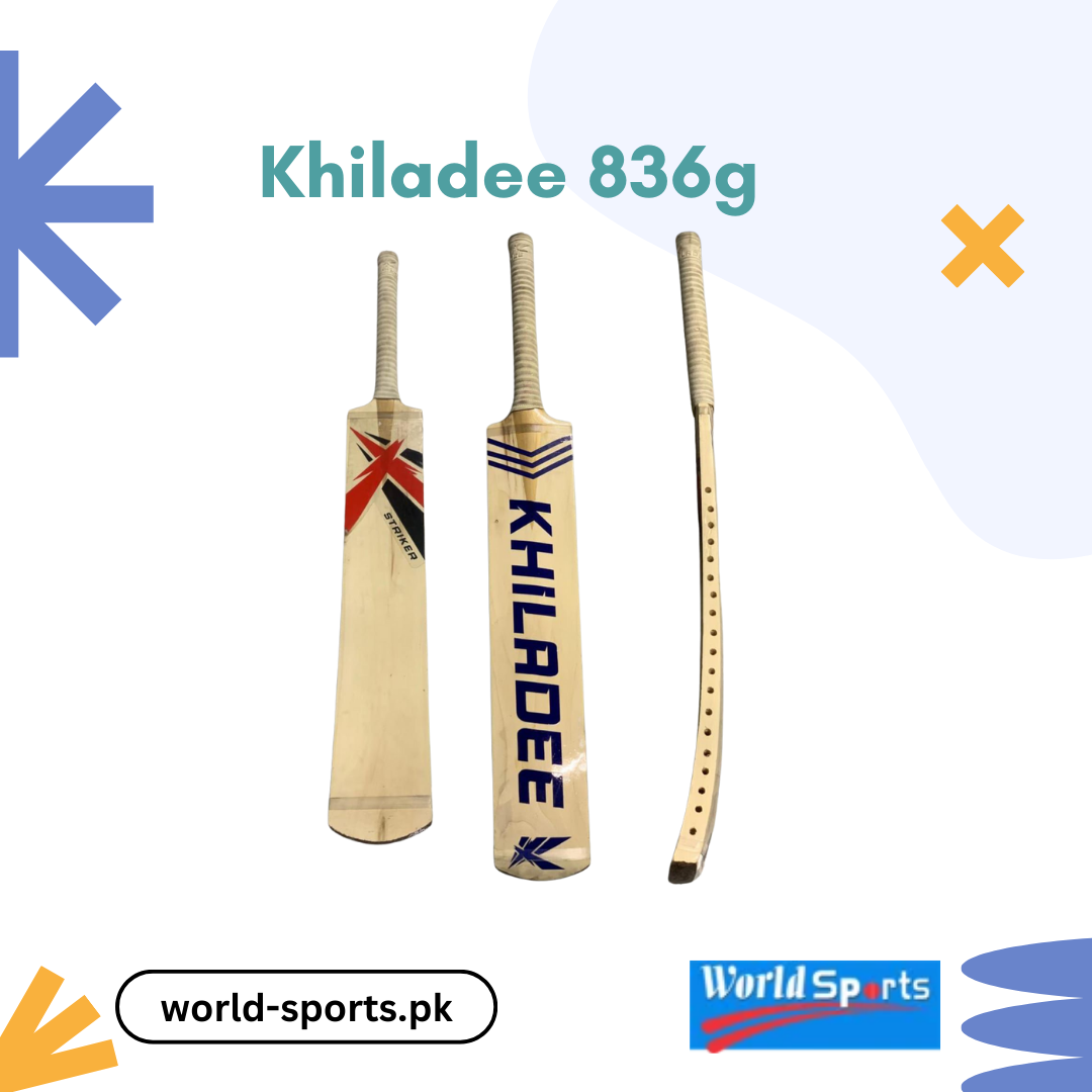 Khiladee 836G Cricket Bat – Lightweight, Durable Bat for Power and Precision