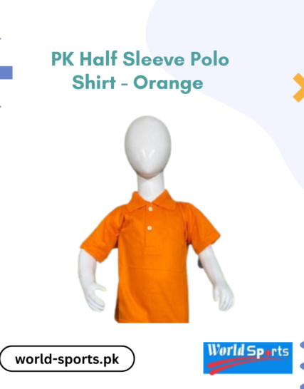 PK Half Sleeve Polo Shirt - Orange | Vibrant and Comfortable Polo for Casual and Smart Wear