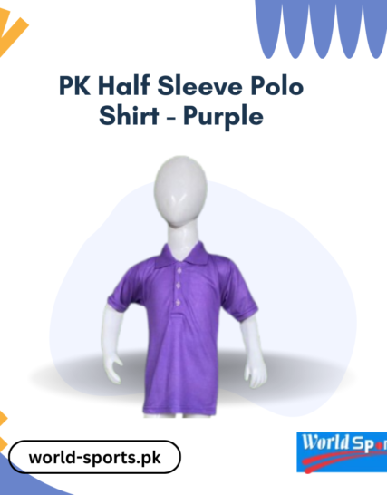 PK Half Sleeve Polo Shirt - Purple | Stylish and Comfortable Cotton Polo for All Occasions