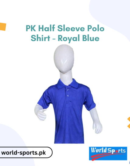 PK Half Sleeve Polo Shirt - Rehman Royal Blue | Premium Cotton Polo for Casual and Semi-Formal Style