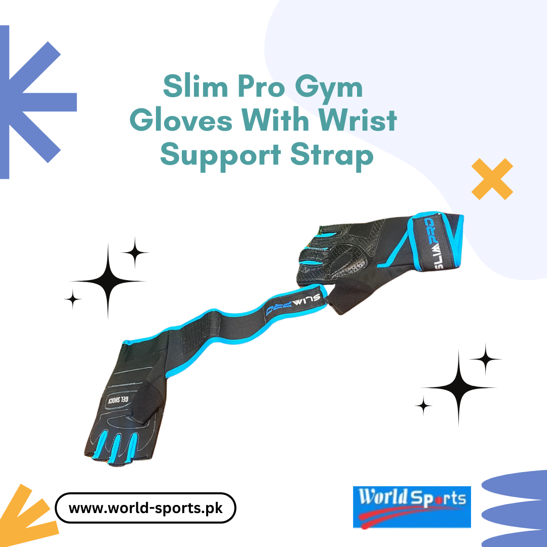 Slim Pro Gym Gloves with Wrist Support Strap | Lightweight Fitness Gloves for Optimal Grip & Protection