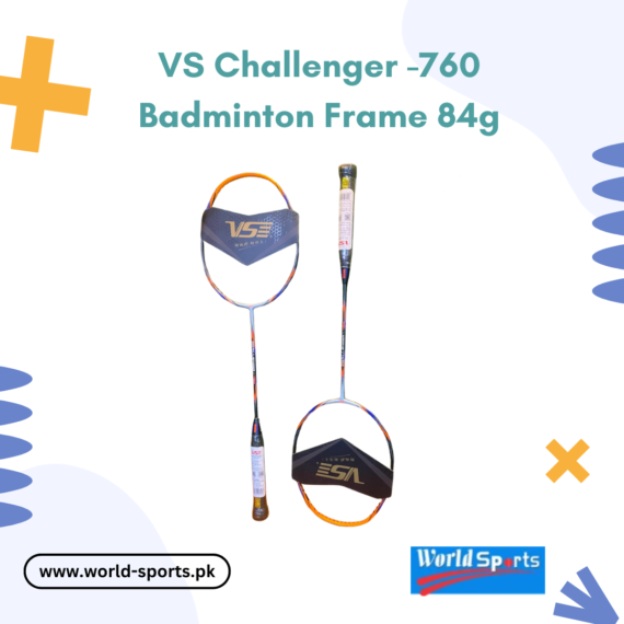 VS Challenger 760 Badminton Racquet - 84g Lightweight Frame for Power, Speed, and Control