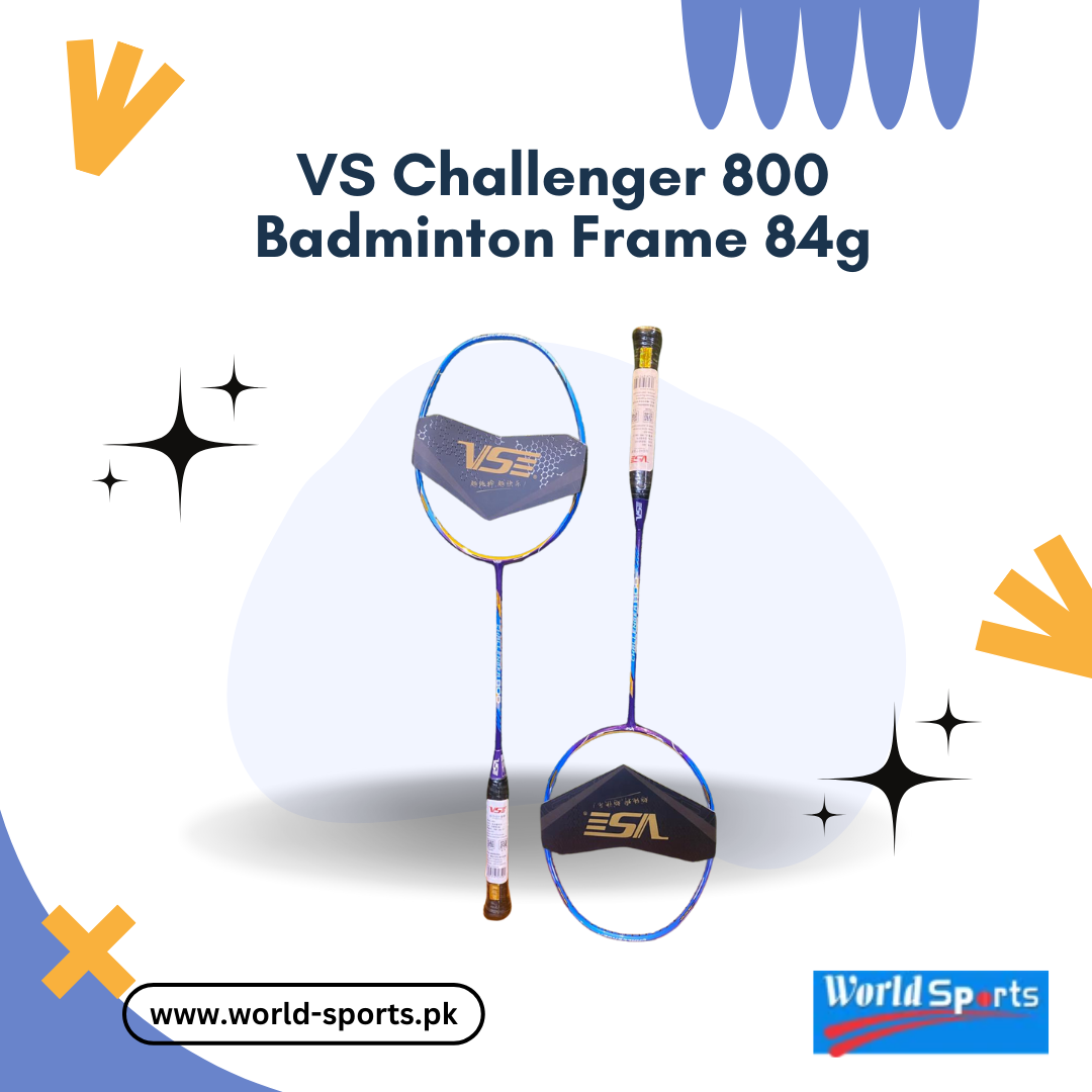 VS Challenger 800 Badminton Racquet - 84g Lightweight Frame for Power, Speed, and Precision