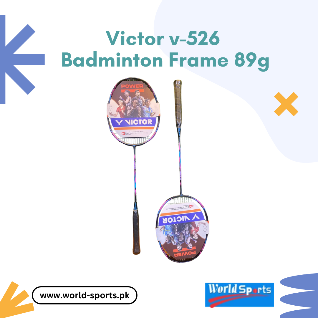 Victor V-526 Badminton Racquet - 89g Durable Frame for Power, Stability, and Precision