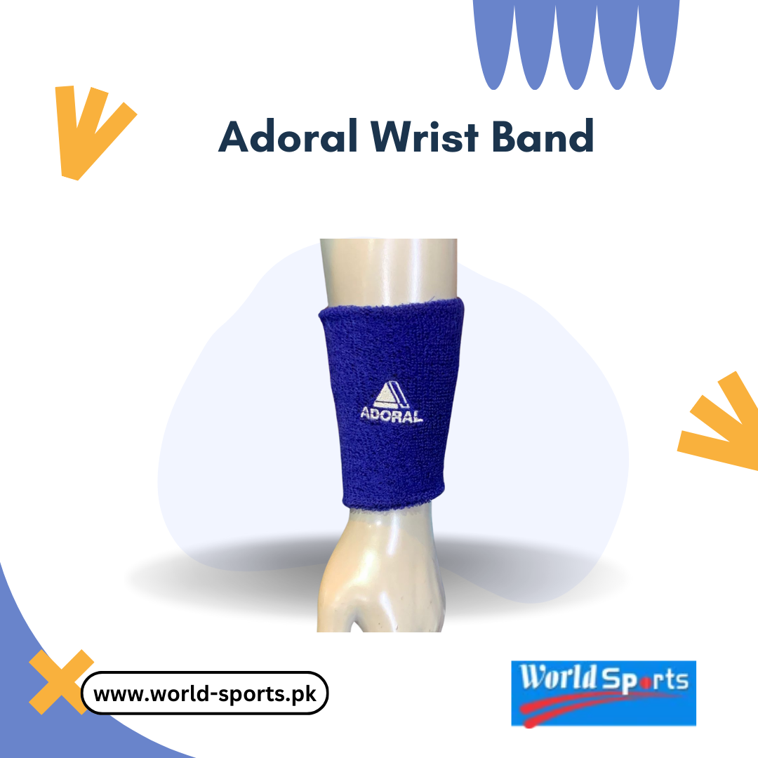 Pair of Adoral Wristbands – Sweat-Absorbing, Stretchable & Durable Sports Wristbands