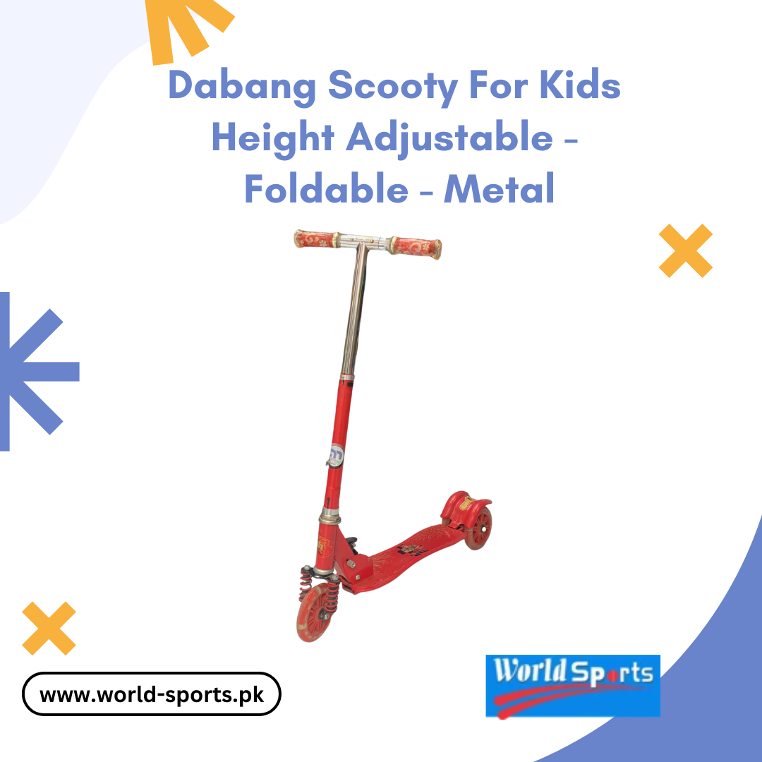 Dabang Scooty for Kids – Height Adjustable, Foldable, Sturdy Metal Frame – Safe & Smooth Ride