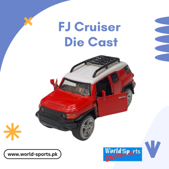 FJ Cruiser Die-Cast Model Car – 1:32 Scale, Metal Body, Pull-Back Action, Realistic SUV Replica