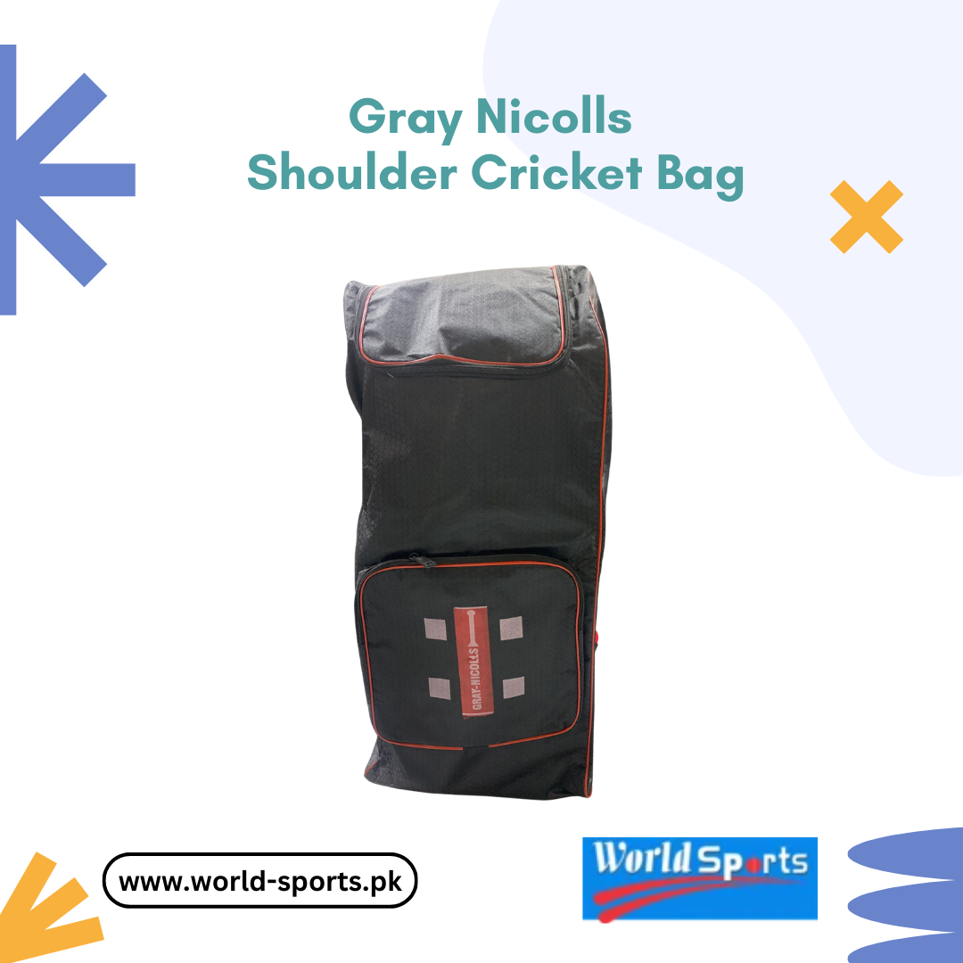 Gray Nicolls Shoulder Cricket Bag – Spacious & Durable Cricket Kit Bag for Easy Carrying