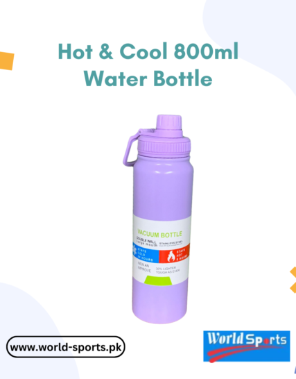 Hot & Cool 800ml Water Bottle – Insulated Stainless Steel, BPA-Free, Leak-Proof Thermos for Gym, Travel & Outdoor Use