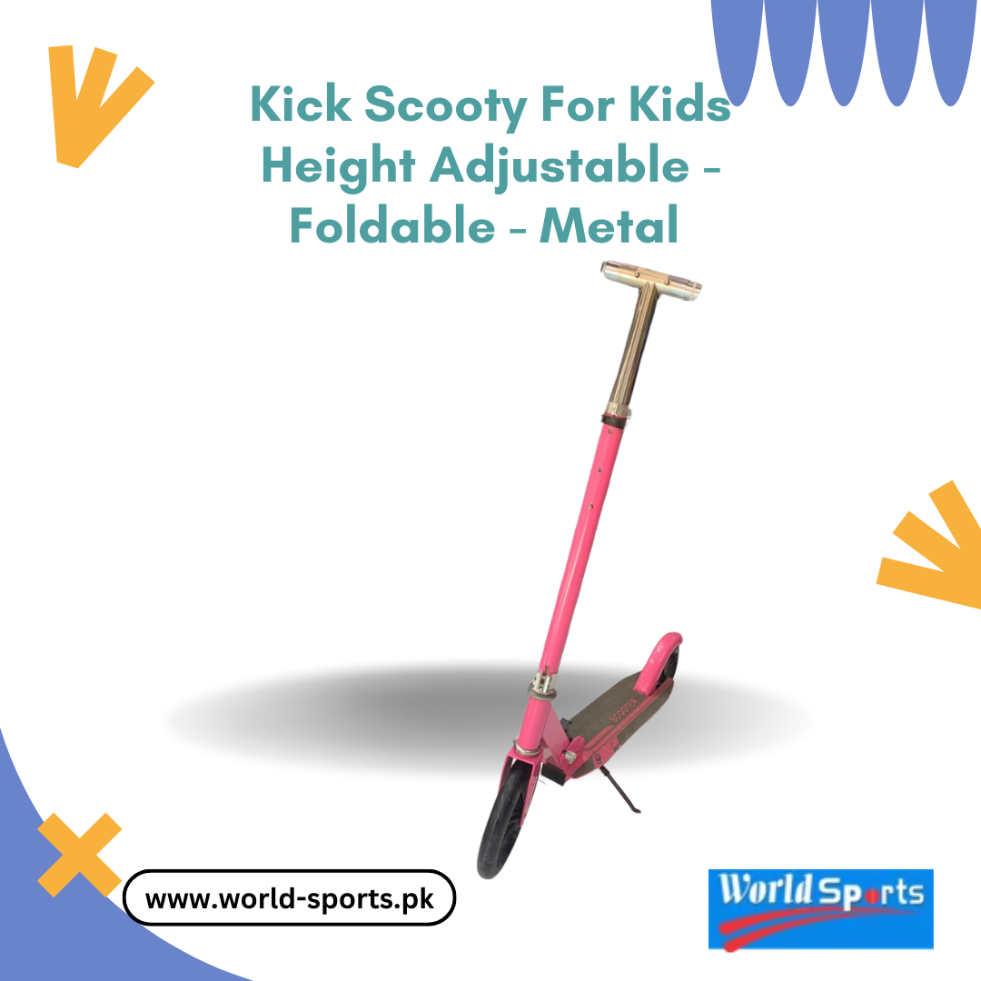 Kick Scooty for Kids – Height Adjustable, Foldable, Durable Metal Frame – Safe & Smooth Ride