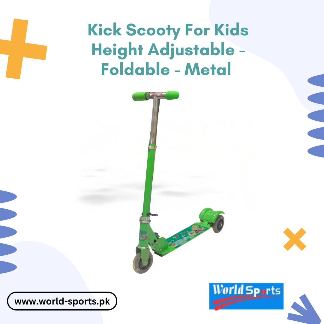 Kick Scooty for Kids – Height Adjustable, Foldable, Durable Metal Frame – Smooth & Safe Ride