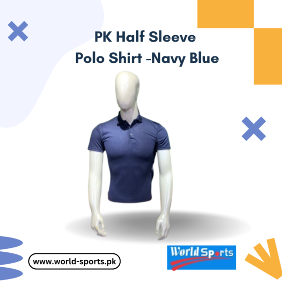 PK Half Sleeve Polo Shirt - Navy Blue | Premium Cotton, Classic Fit & Stylish Casual Wear