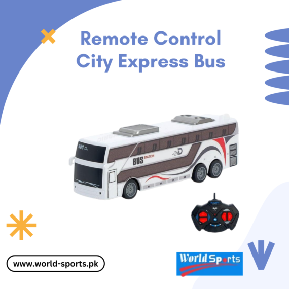 Remote Control City Express Bus – High-Speed RC Bus with Lights & Sounds for Kids