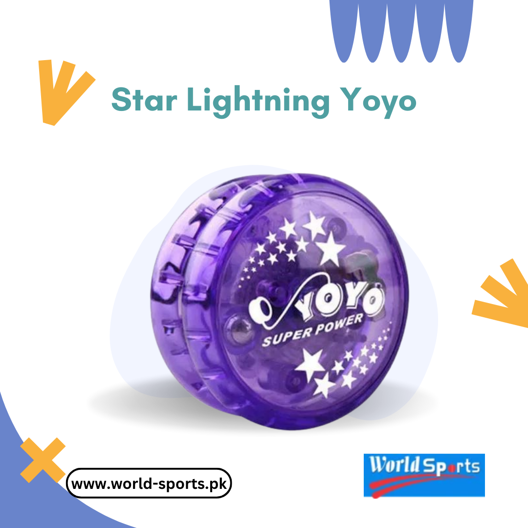 Star Lightning Yoyo – High-Speed Metal Yoyo with LED Light Effects for Tricks & Fun