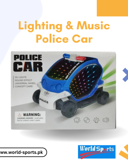 Lighting & Music Police Car | Interactive Sound & Flashing Lights Toy Vehicle