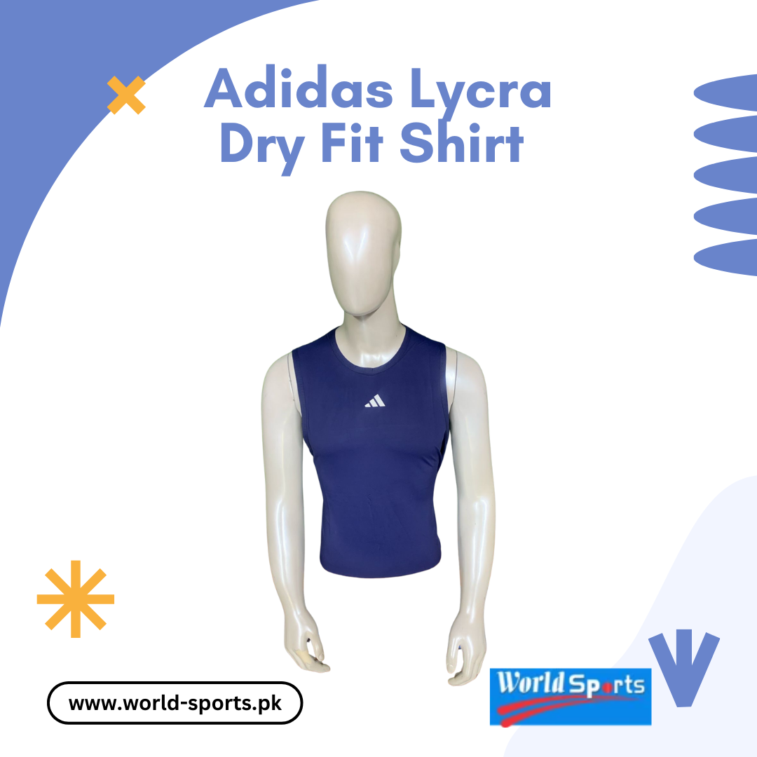 Adidas Lycra Dry Fit Shirt – Men’s Quick-Dry, Moisture-Wicking, Stretchable Gym & Sports T-Shirt