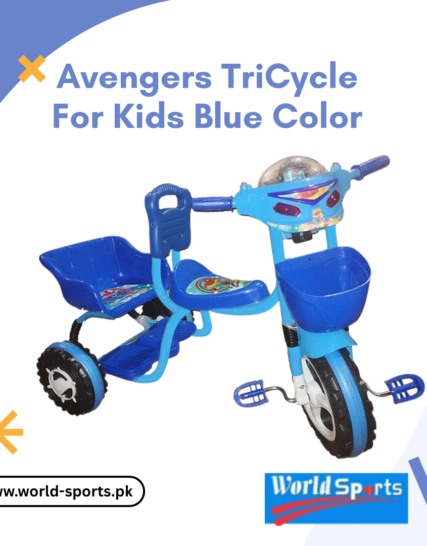 Avengers Tricycle for Kids – Sturdy & Stylish Blue Ride-On Trike with Superhero Design, Comfortable Seat & Smooth Wheels