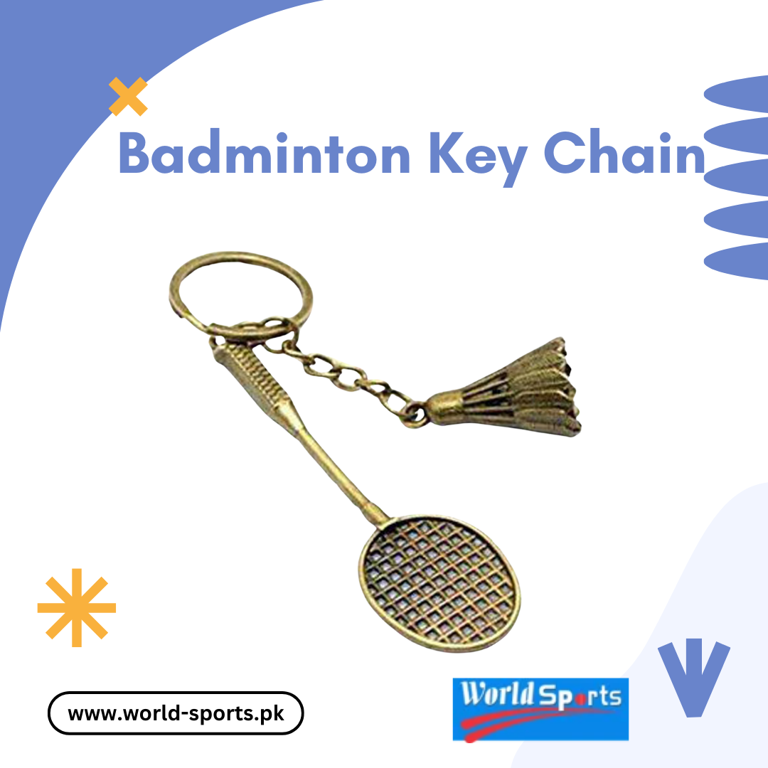 Badminton Key Chain | Mini Racket & Shuttlecock Keyring | Sports Lover Gift