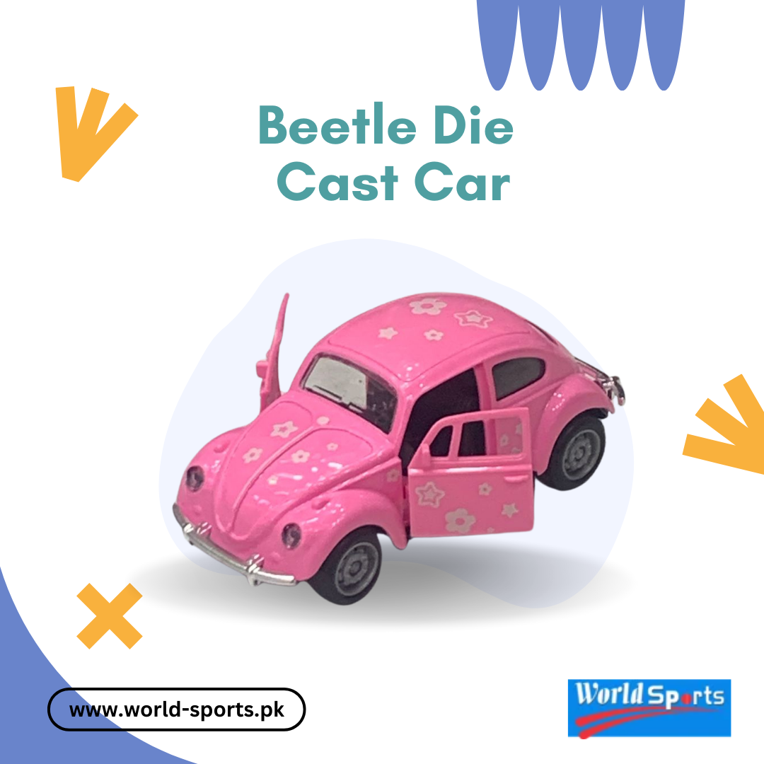 Beetle Die-Cast Car – Classic Vintage Pull-Back Metal Model Toy with Openable Doors & Realistic Design