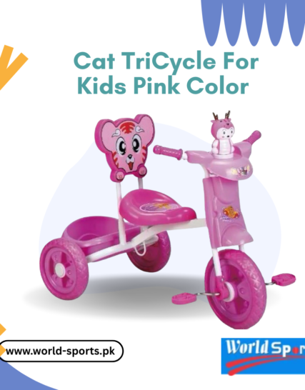 Cat Tricycle for Kids – Cute & Sturdy Pink Ride-On Trike with Comfortable Seat & Smooth Wheels