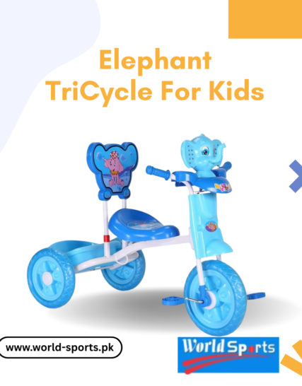 Elephant Tricycle for Kids – Fun & Safe Ride-On Trike with Cute Elephant Design, Sturdy Frame & Smooth Wheels