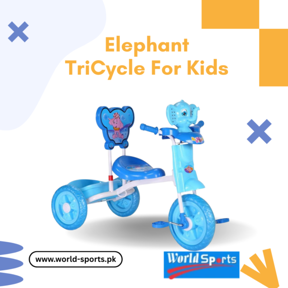 Elephant Tricycle for Kids – Fun & Safe Ride-On Trike with Cute Elephant Design, Sturdy Frame & Smooth Wheels