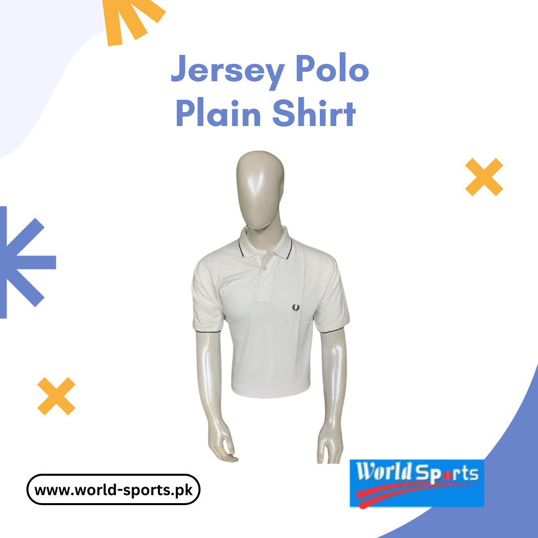 Jersey Polo Plain Shirt – Classic Fit, Soft Cotton, Breathable & Comfortable Polo T-Shirt for Men