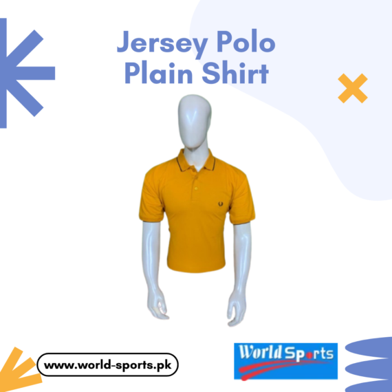 Jersey Polo Plain Shirt – Classic Fit, Soft & Breathable Cotton, Stylish Casual & Formal Wear Polo T-Shirt