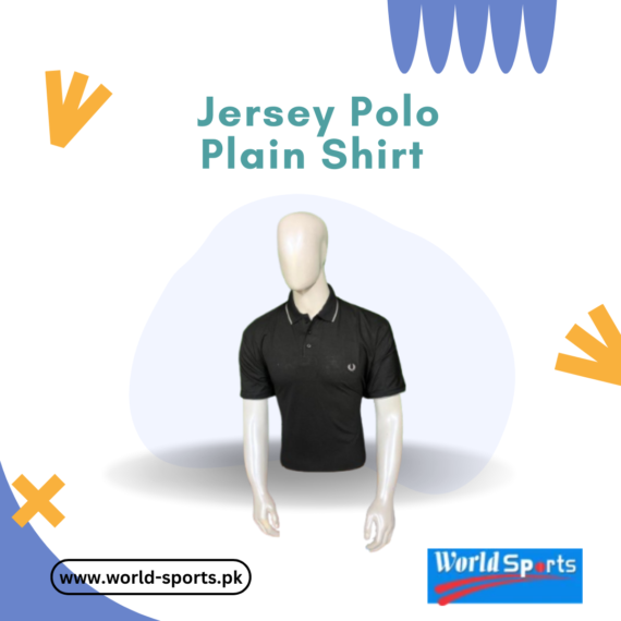 Jersey Polo Plain Shirt – Soft Cotton, Classic Fit, Breathable & Comfortable Polo T-Shirt for Men