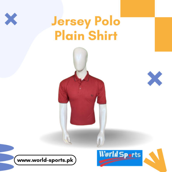 Jersey Polo Plain Shirt – Classic Fit, Soft Cotton, Breathable & Comfortable Polo T-Shirt for Men