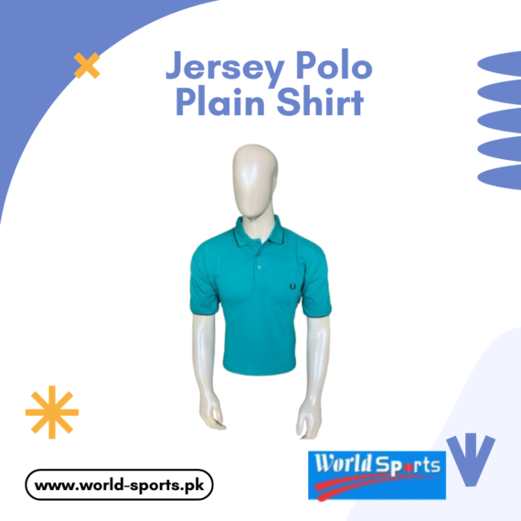 Jersey Polo Plain Shirt – Classic Fit, Soft Cotton, Breathable & Comfortable Polo T-Shirt for Men