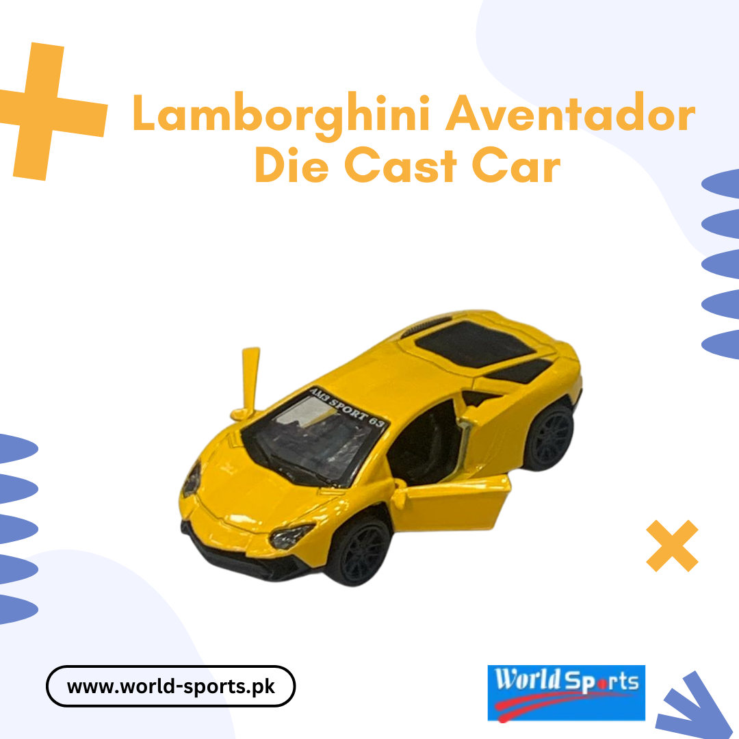 Lamborghini Aventador Die-Cast Car – 1:32 Scale Metal Model with Pull-Back Action & Openable Doors