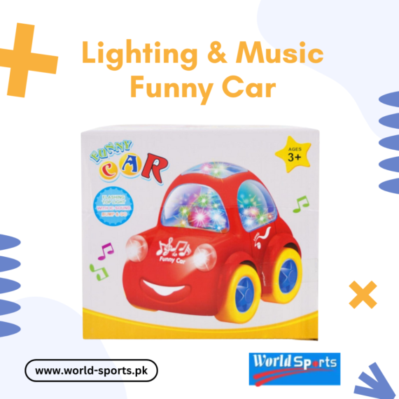 Lighting & Music Funny Car | Interactive Toy Car with Flashing Lights & Sound Effects