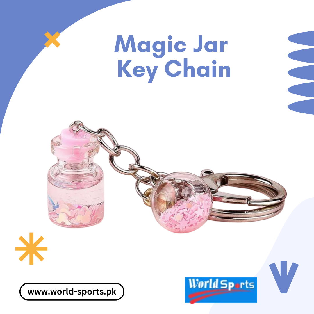 Magic Jar Key Chain | Glow-in-the-Dark | LED Mini Jar Keyring