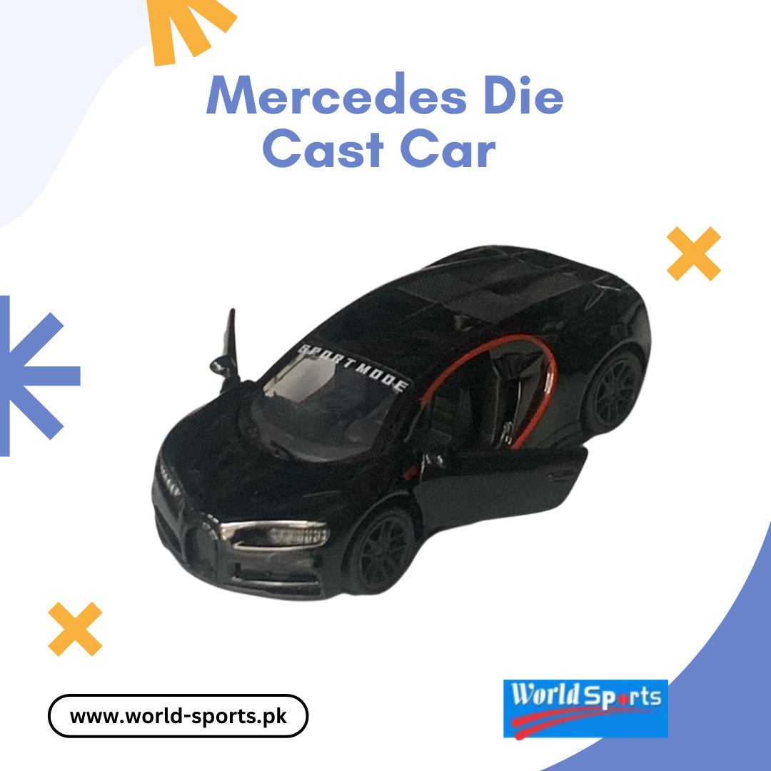 Mercedes Die-Cast Car – 1:32 Scale Luxury Model with Pull-Back Action & Openable Doors